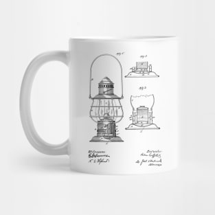 Lantern Vintage Patent Hand Drawing Mug